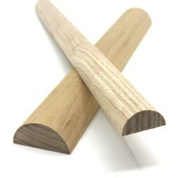 half round wooden dowels